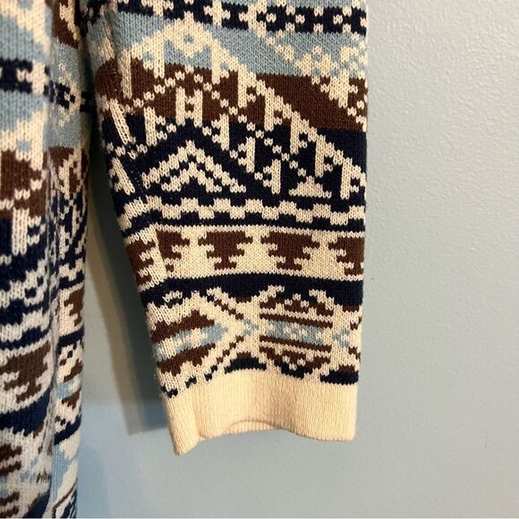 Lucky Brand Open-Front Aztec Print Cardigan Women’s Sz Medium - Picture 14 of 14